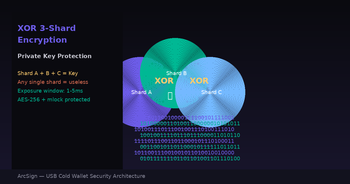 XOR 三分片加密圖解